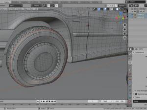 abandoned car degraded 3D Model