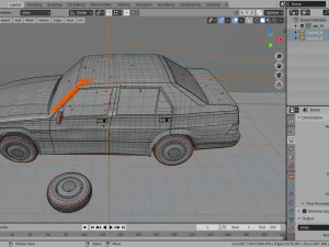 abandoned car degraded 3D Model
