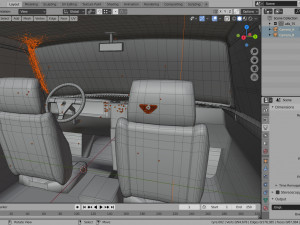 vintage police car alfa romeo 3D-Modell