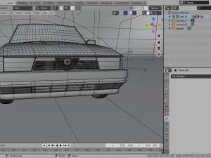 vintage police car alfa romeo 3D-Modell