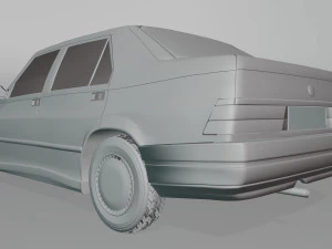 старовинний поліцейський автомобіль alfa romeo 3D Модель