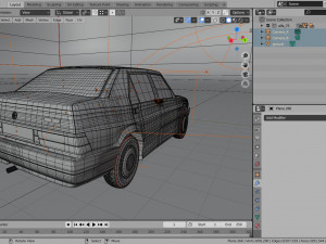 vintage police car alfa romeo 3D-Modell