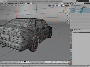 старовинний поліцейський автомобіль alfa romeo 3D Модель