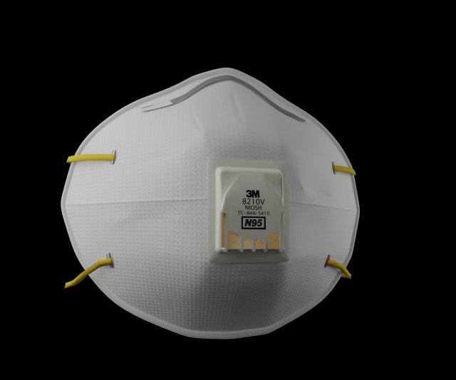 n95 mask model protection Modello 3D .c4d .max .obj .3ds .fbx .stl .blend