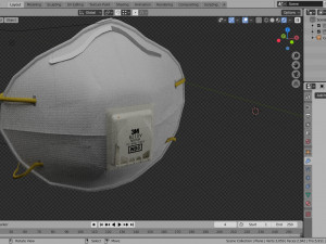 n95 mask model protection Modello 3D