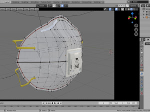 n95 mask model protection Modello 3D