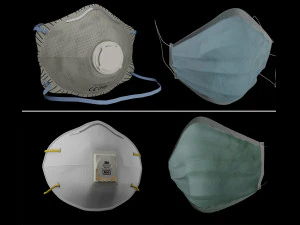 maschera protezione respiratore covid19 pack Modello 3D