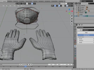 tıbbi eldivenler ve ffp2 koruma maskesi - koronavir&uuml;s kiti 3D Model