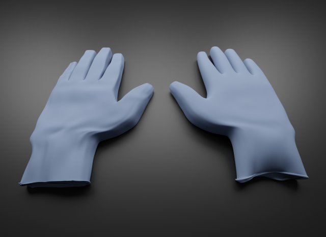 medical gloves coronavirus hand protection 3Dモデル .c4d .max .obj .3ds .fbx .stl .blend