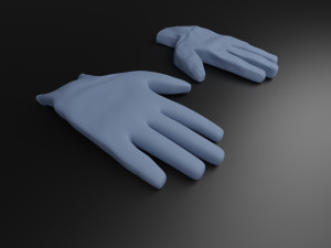 medical gloves coronavirus hand protection 3Dモデル