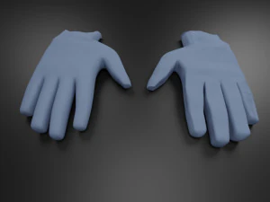 medical gloves coronavirus hand protection 3D Model