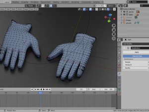 medical gloves coronavirus hand protection 3D Model