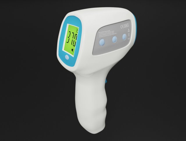 thermometer infrared non-contact for measurement Modelo 3D .c4d .max .obj .3ds .fbx .stl .blend 