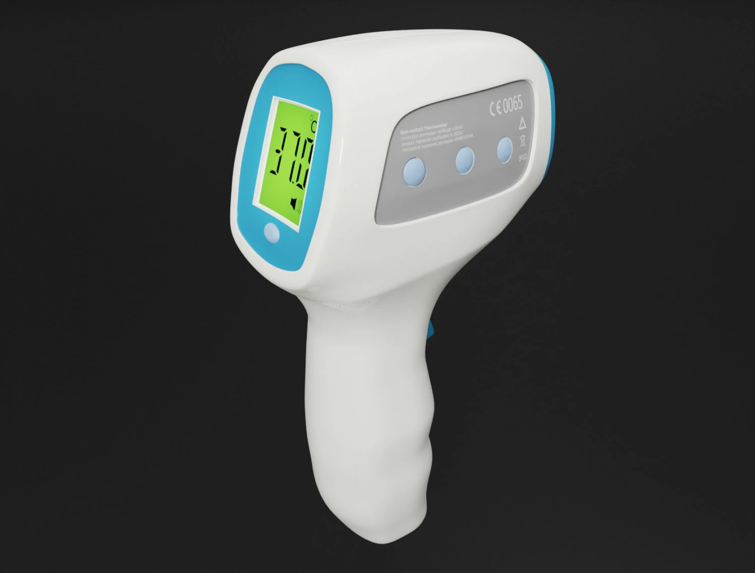 thermometer infrared non-contact for measurement 3D Model .c4d .max .obj .3ds .fbx .stl .blend 