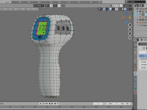 thermometer infrared non-contact for measurement 3D Model