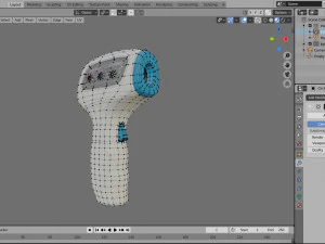 thermometer infrared non-contact for measurement 3D Model