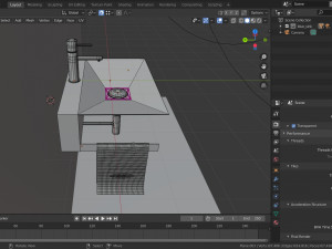 bathroom sink blue 3D Model