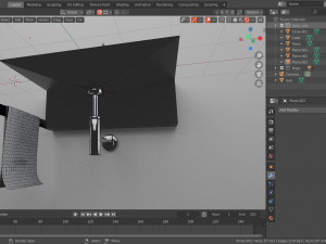 sink bathroom black 3D Model