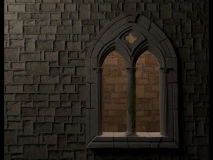 medieval mullioned window 3D Model