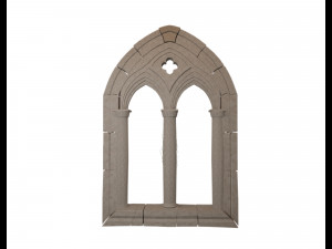 medieval mullioned window 3D 模型