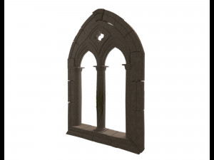 medieval mullioned window 3D 模型