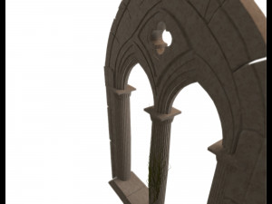 medieval mullioned window 3D 模型