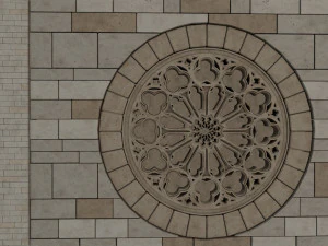 church medieval facade 3D Model