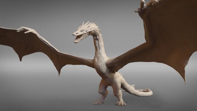 smaug 3 poses 3D-Druckmodell .c4d .max .obj .3ds .fbx .stl .blend 