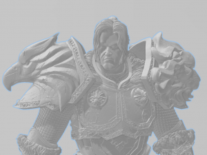 warrior varian whit dragon skull 3D Принт Модель