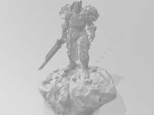 warrior varian whit dragon skull 3D Принт Модель