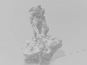 warrior varian whit dragon skull 3D Принт Модель