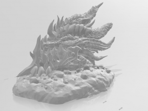 warrior varian whit dragon skull 3D Принт Модель
