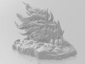 warrior varian whit dragon skull 3D Print Model