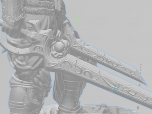 warrior varian whit dragon skull 3D Принт Модель