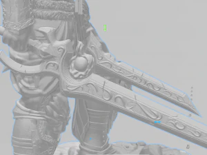 warrior varian whit dragon skull 3D Print Model