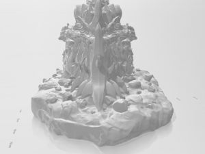 warrior varian whit dragon skull 3D Принт Модель