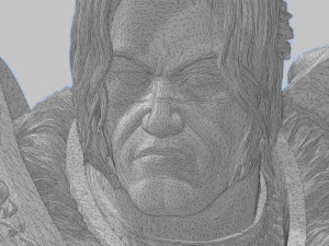warrior varian whit dragon skull 3D Print Model