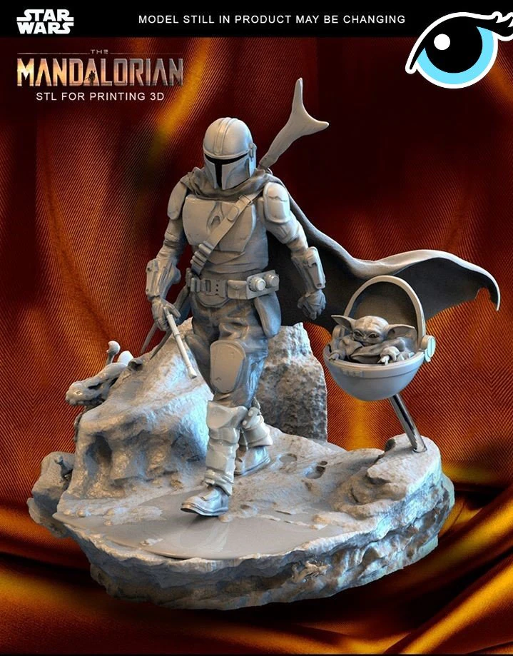 mandalorian 3D Print Model .c4d .max .obj .3ds .fbx .stl .blend