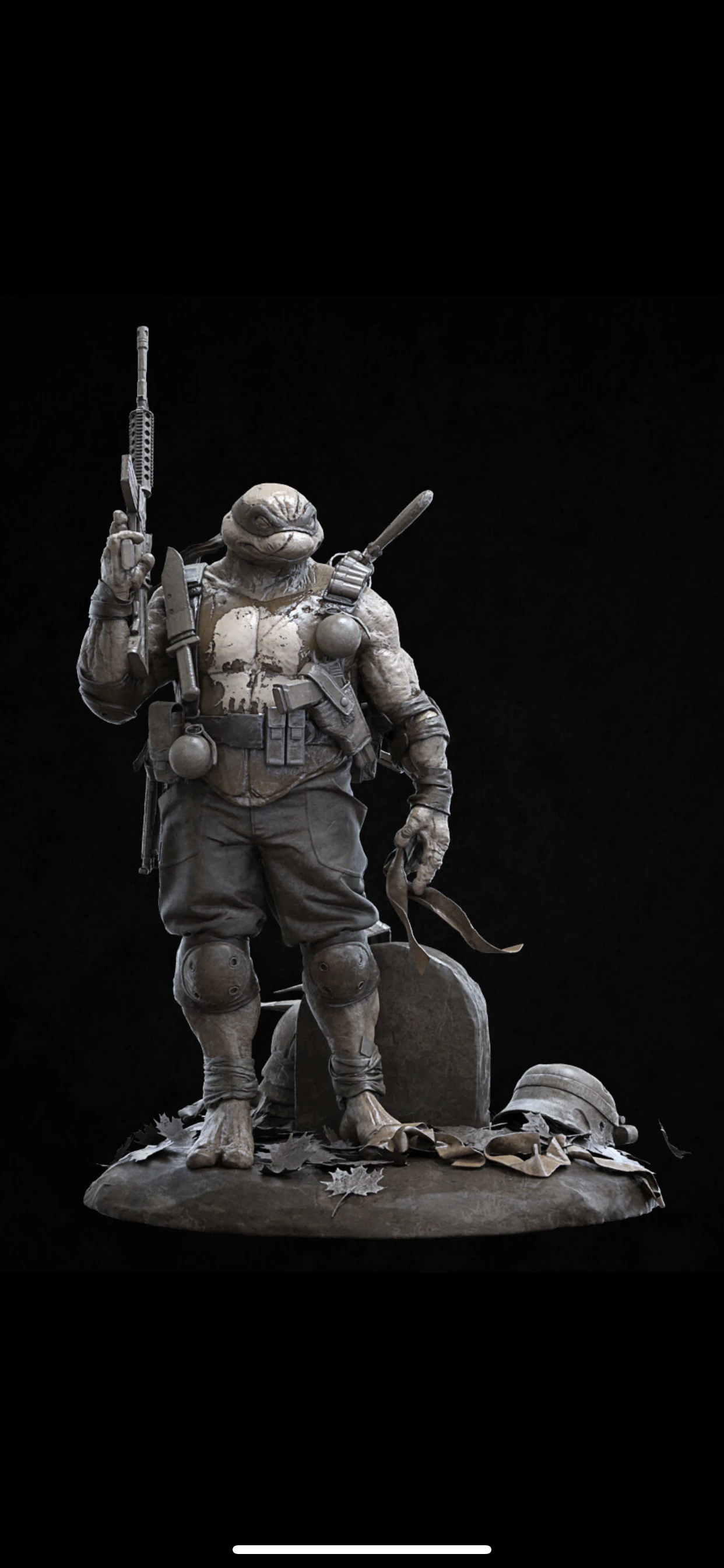 turtle punisher 3D Print Model .c4d .max .obj .3ds .fbx .stl .blend 