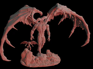 diorama demon and imp 3D Print Model