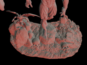 diorama demon and imp 3D Принт Модель