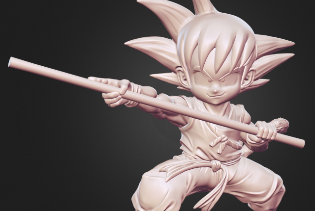 son goku 3D-Modell .c4d .max .obj .3ds .fbx .stl .blend 