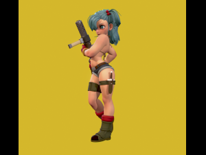 bulma-dragon ball z 3D 模型