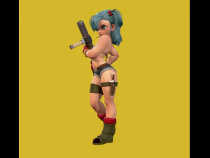 bulma-dragon ball z 3D Model