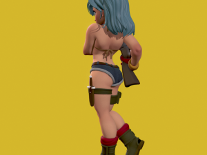 bulma-dragon ball z 3D 模型