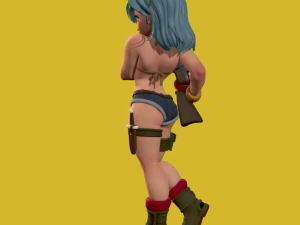 bulma-dragon ball z 3D Model