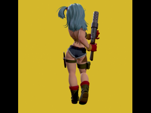 bulma-dragon ball z 3D 模型