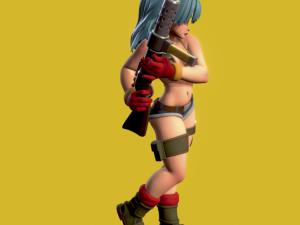 bulma-dragon ball z 3D 模型