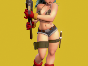 bulma-dragon ball z 3D 模型