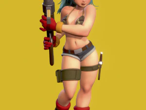 bulma-dragon ball z 3D Model